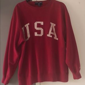 Red USA polo Ralph Lauren sweatshirt